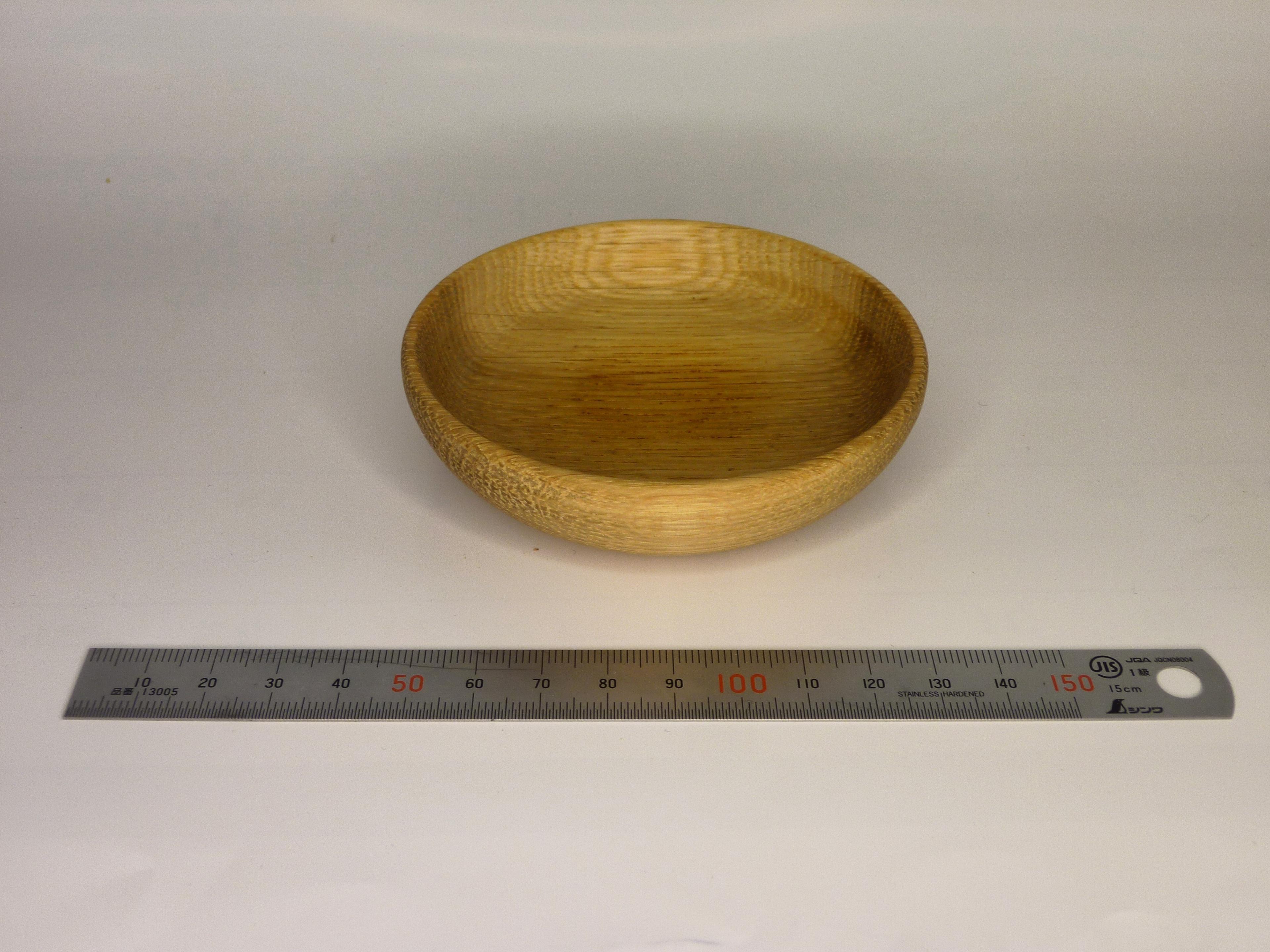 木製食器（燻製の香りが漂う器）ナラの木　小皿 木の器